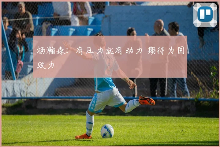 杨瀚森：有压力就有动力 期待为国效力